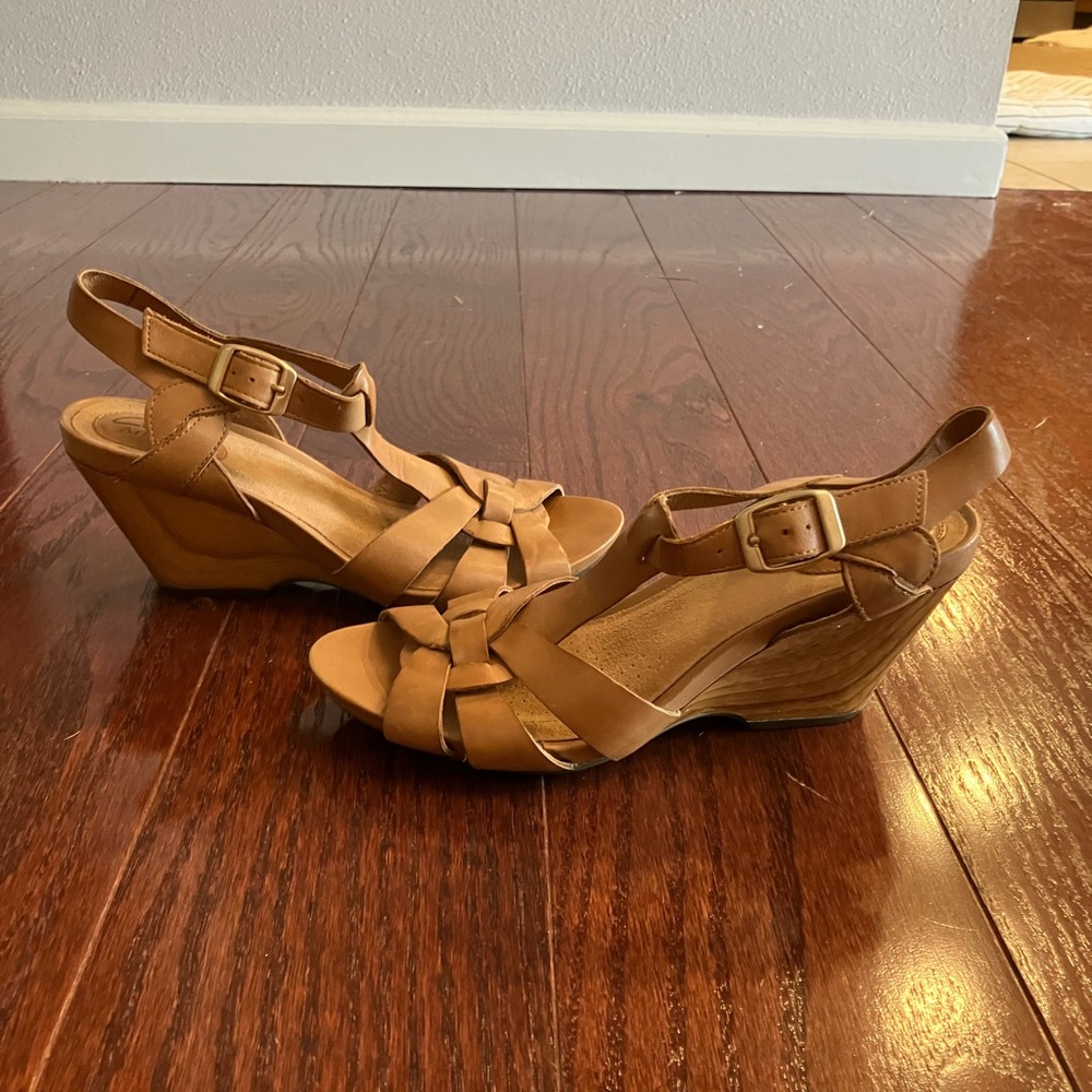 Clark’s Popple Jive Wedge Shoe like new